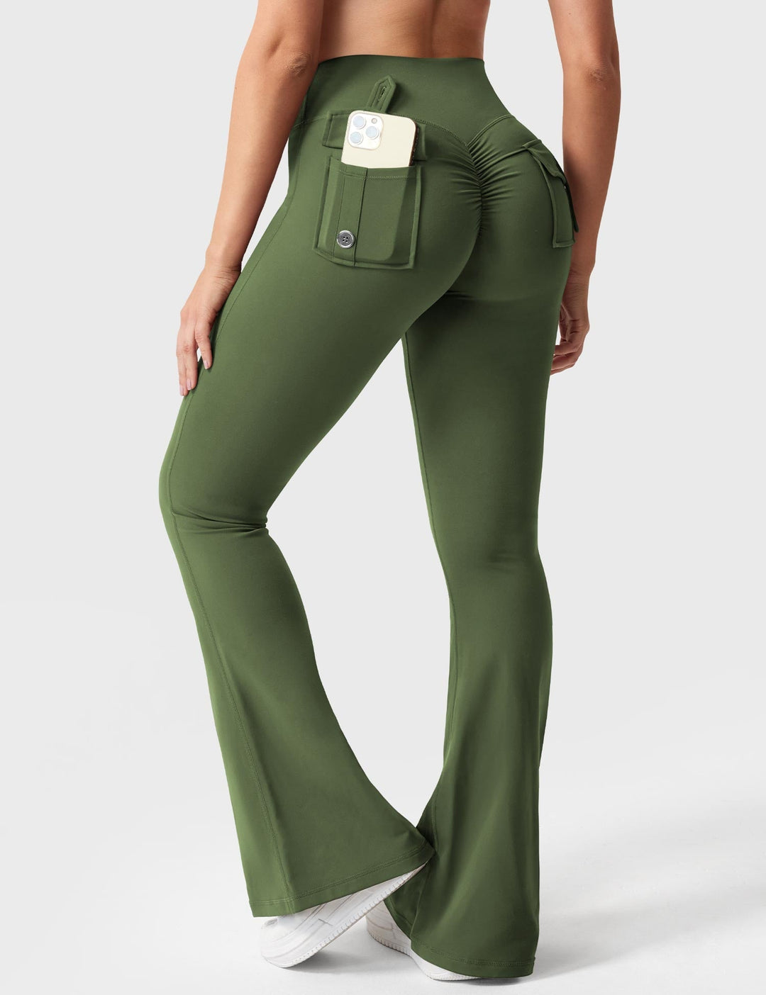 Sabrina – Flared High-Waist Women’s Pocket Leggings