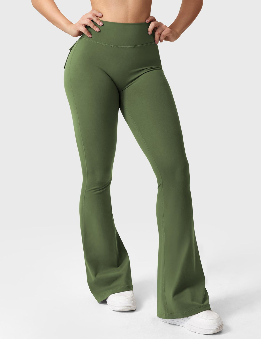 Sabrina – Flared High-Waist Women’s Pocket Leggings