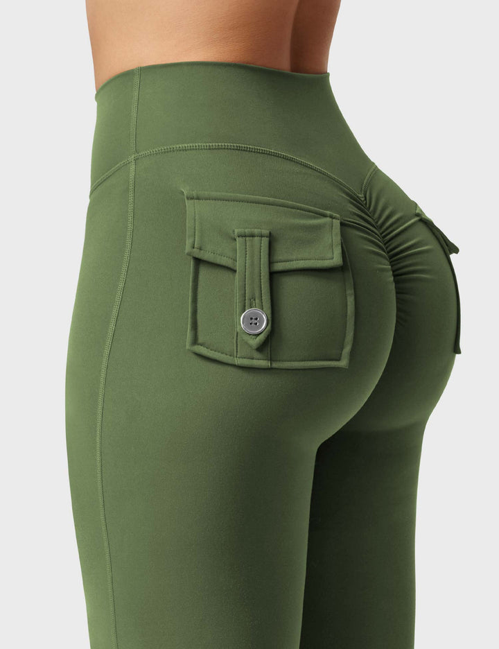 Sabrina – Flared High-Waist Women’s Pocket Leggings