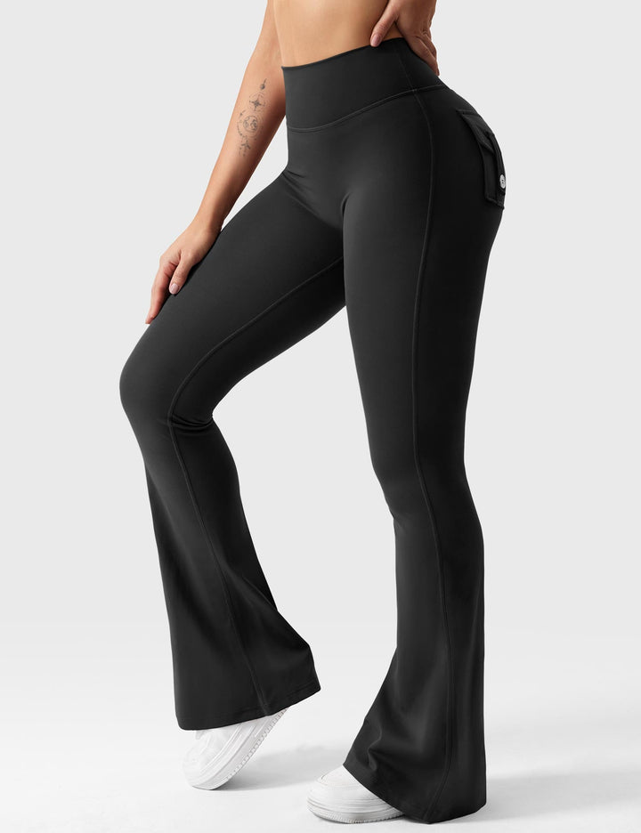 Sabrina – Flared High-Waist Women’s Pocket Leggings