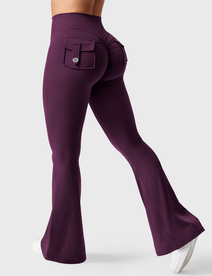 Sabrina – Flared High-Waist Women’s Pocket Leggings