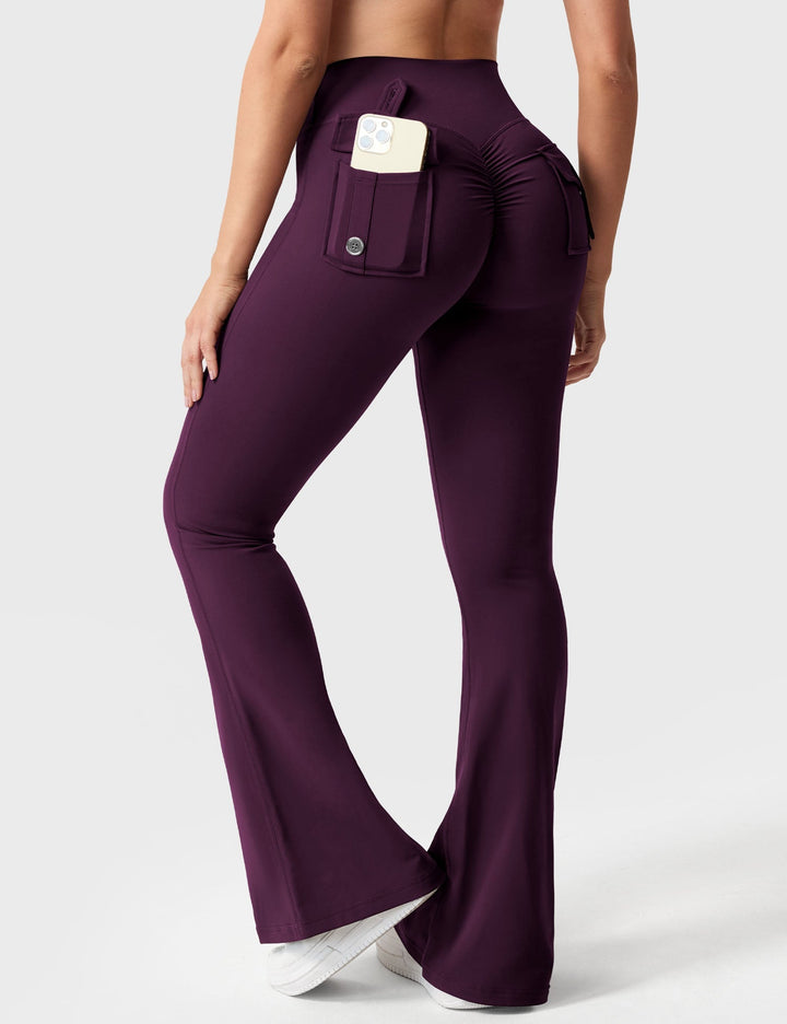 Sabrina – Flared High-Waist Women’s Pocket Leggings