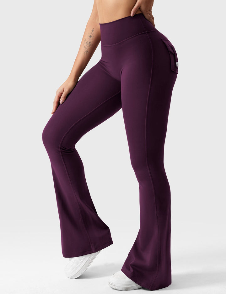 Sabrina – Flared High-Waist Women’s Pocket Leggings