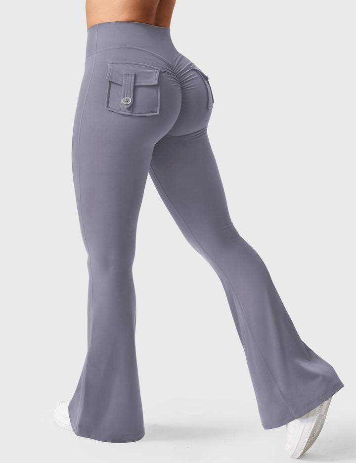 Sabrina – Flared High-Waist Women’s Pocket Leggings
