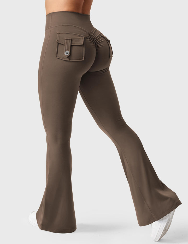 Sabrina – Flared High-Waist Women’s Pocket Leggings