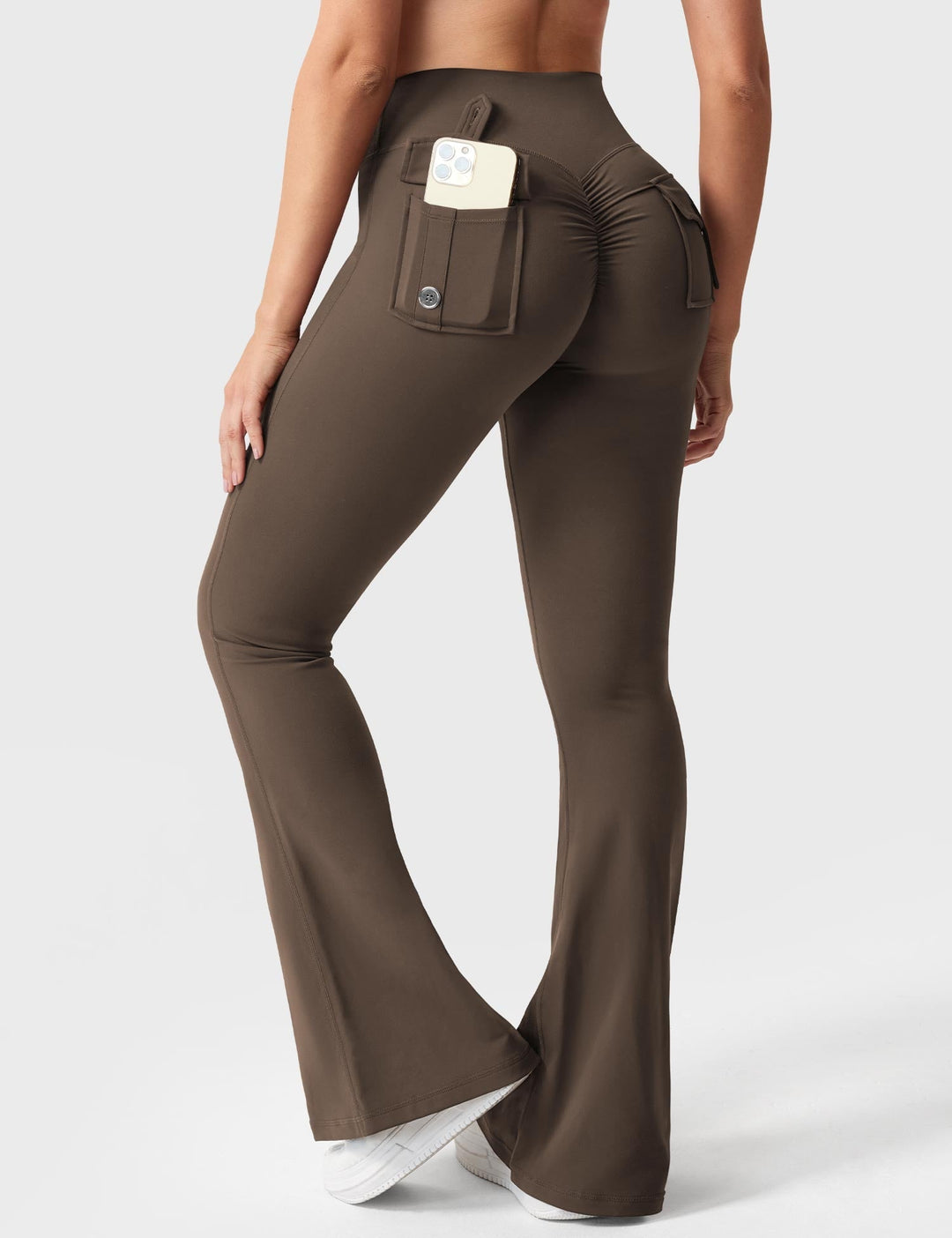 Sabrina – Flared High-Waist Women’s Pocket Leggings