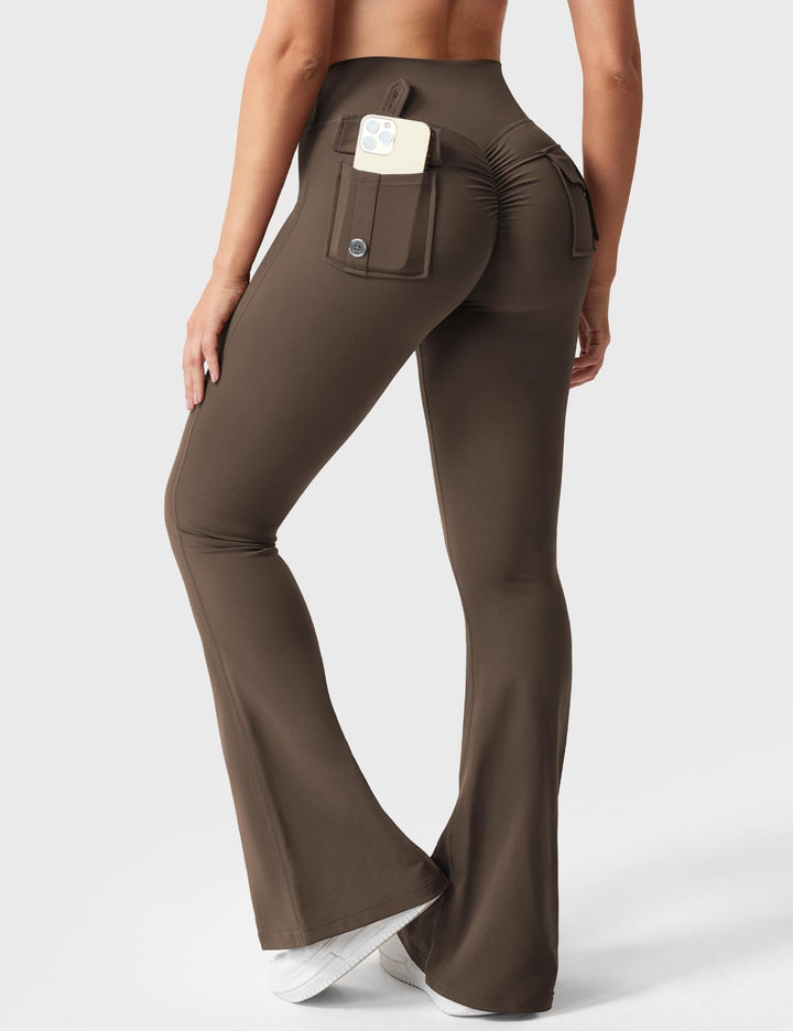 Sabrina – Flared High-Waist Women’s Pocket Leggings