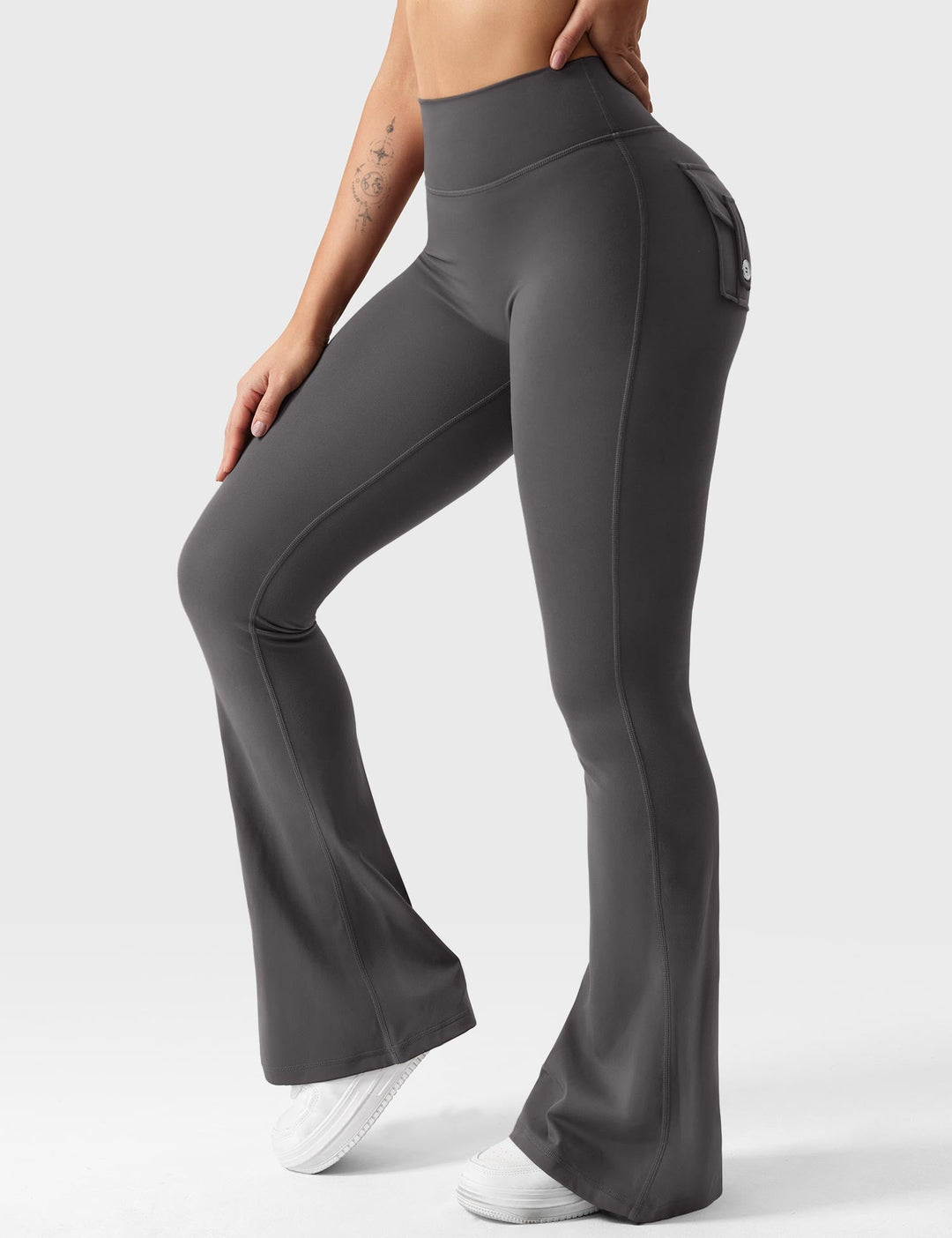 Sabrina – Flared High-Waist Women’s Pocket Leggings