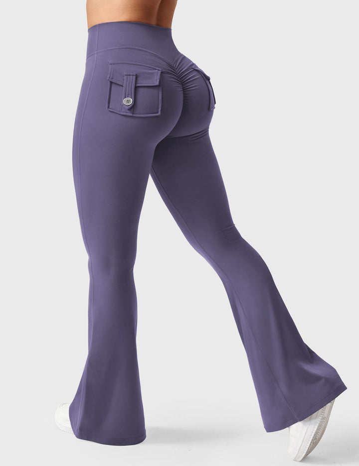 Sabrina – Flared High-Waist Women’s Pocket Leggings