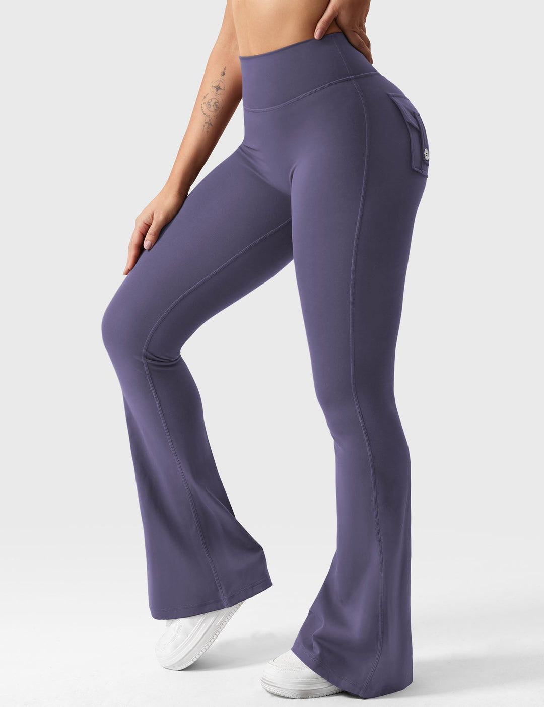 Sabrina – Flared High-Waist Women’s Pocket Leggings