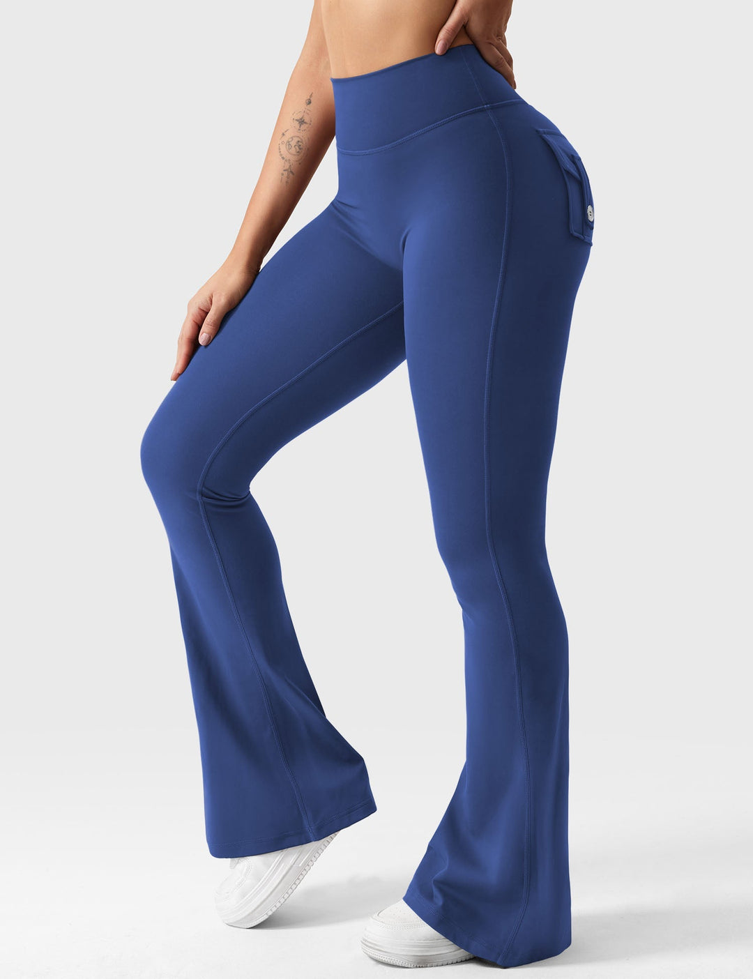 Sabrina – Flared High-Waist Women’s Pocket Leggings