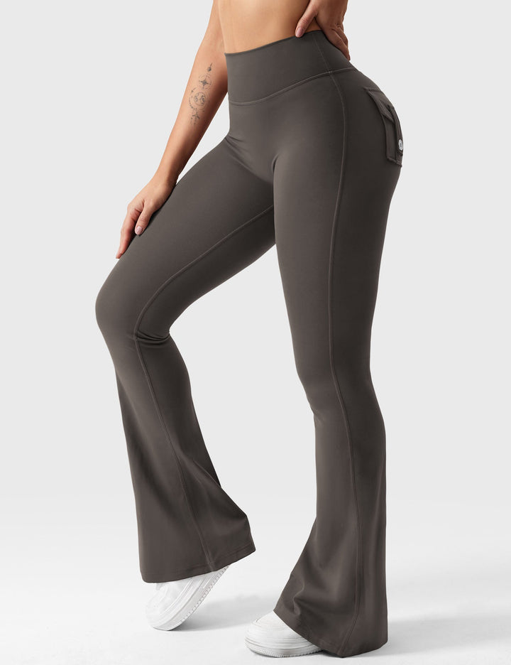 Sabrina – Flared High-Waist Women’s Pocket Leggings