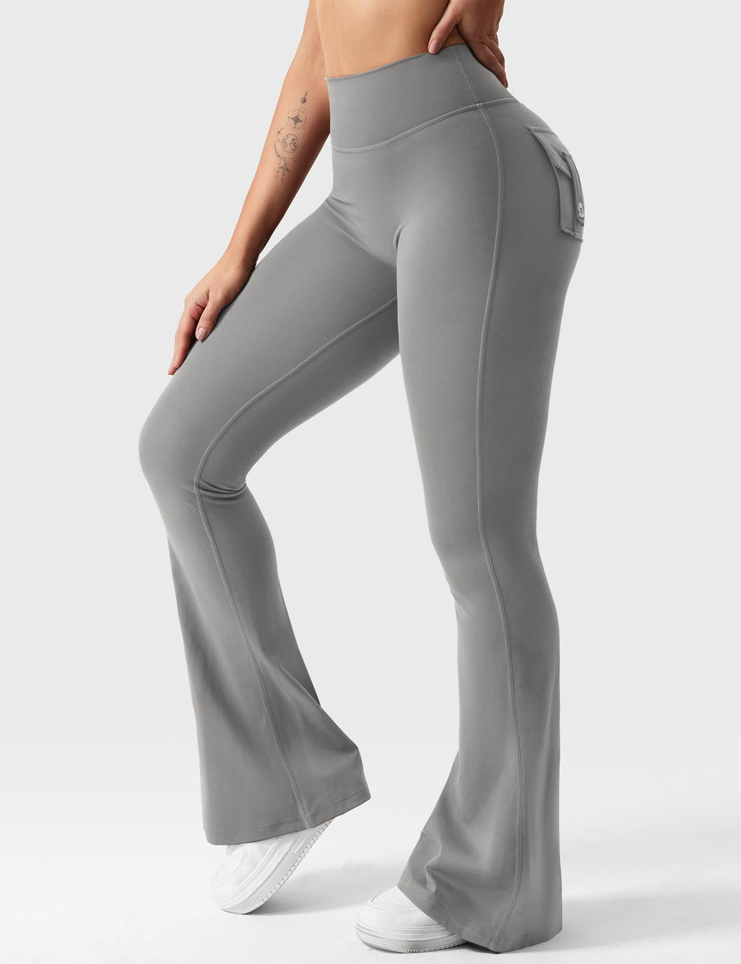 Sabrina – Flared High-Waist Women’s Pocket Leggings