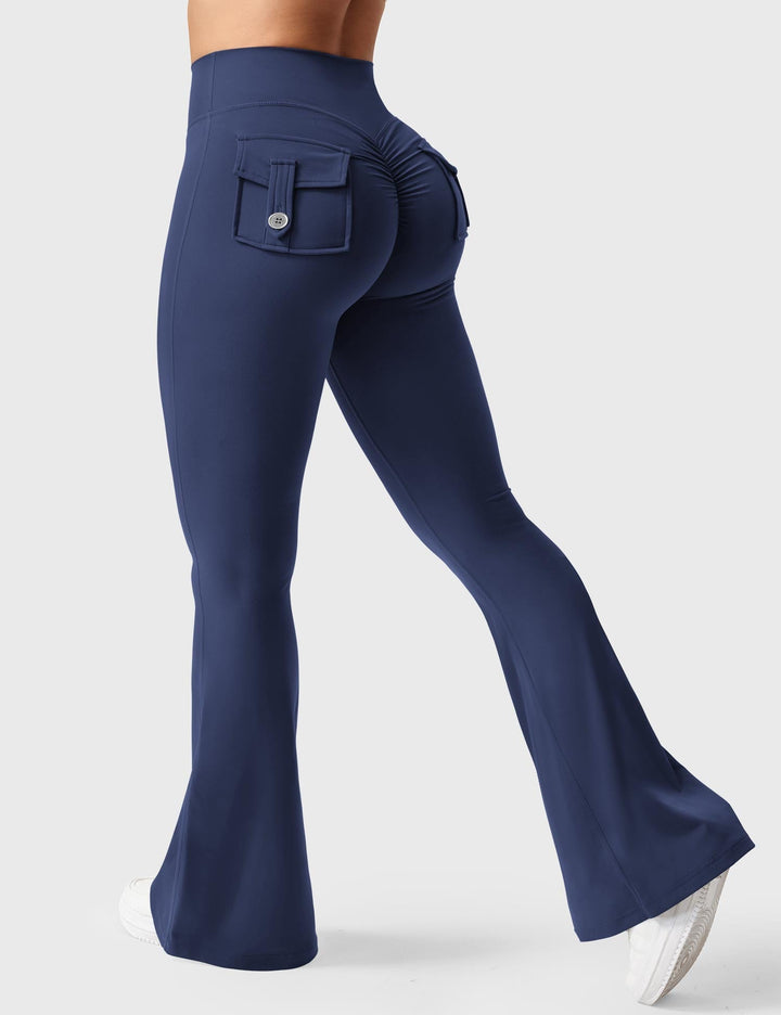 Sabrina – Flared High-Waist Women’s Pocket Leggings