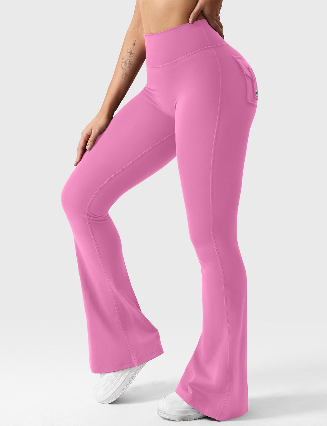 Sabrina – Flared High-Waist Women’s Pocket Leggings
