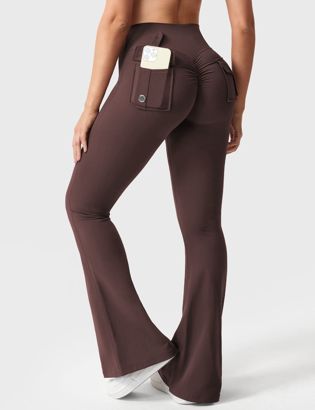 Sabrina – Flared High-Waist Women’s Pocket Leggings