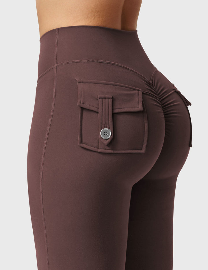 Sabrina – Flared High-Waist Women’s Pocket Leggings