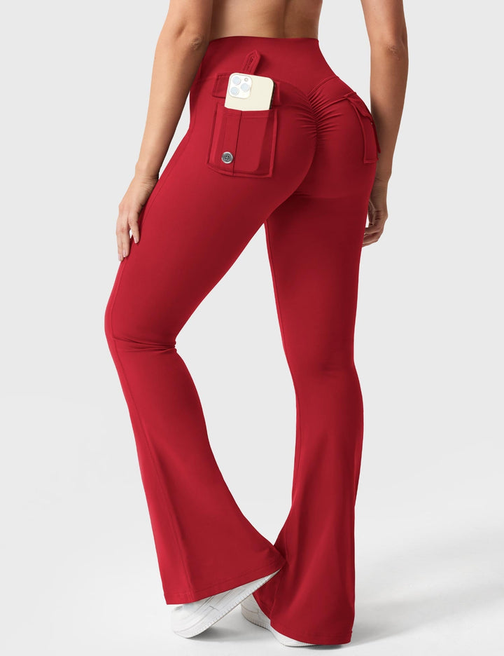 Sabrina – Flared High-Waist Women’s Pocket Leggings