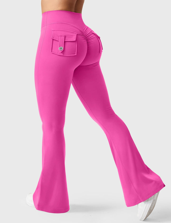 Sabrina – Flared High-Waist Women’s Pocket Leggings