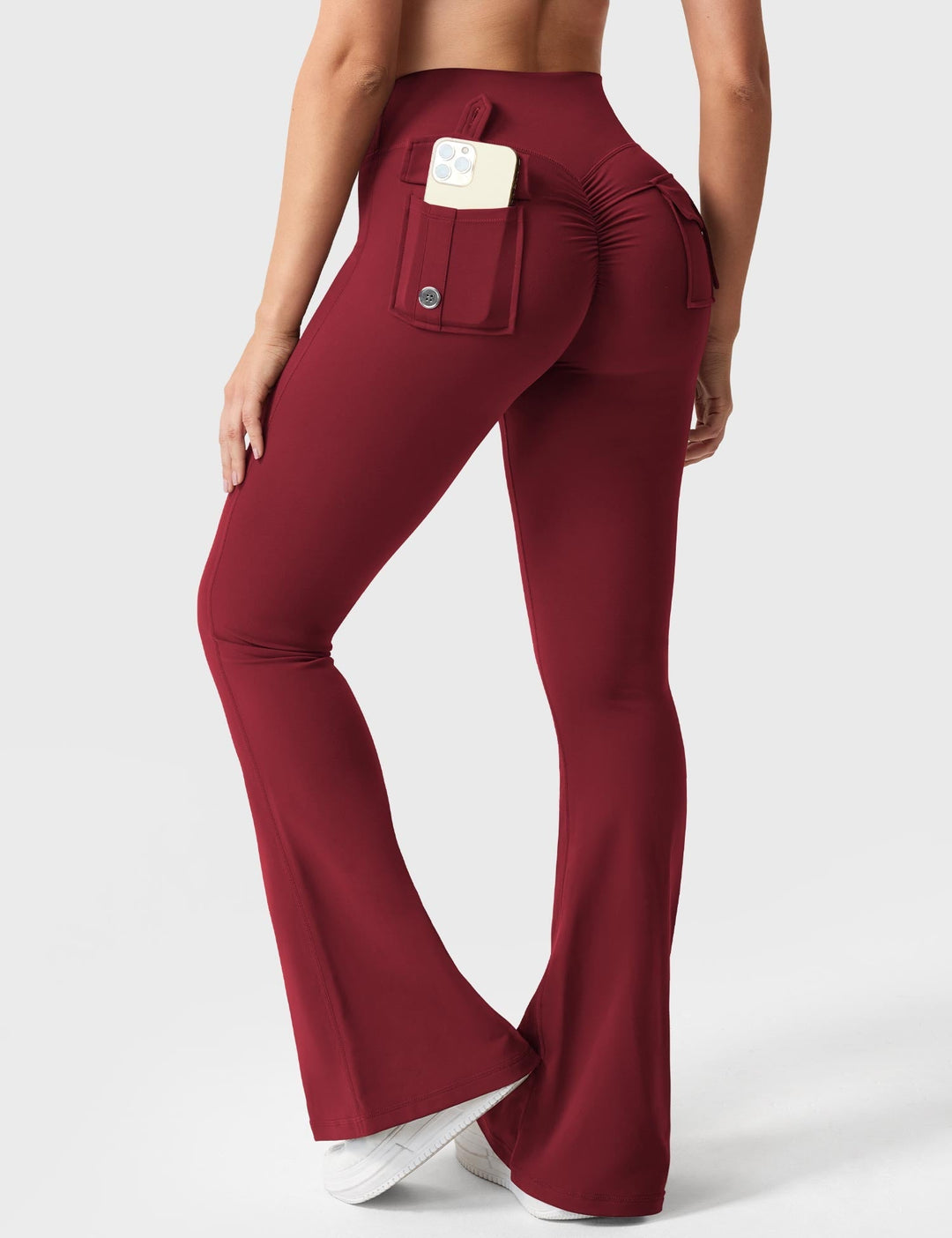 Sabrina – Flared High-Waist Women’s Pocket Leggings