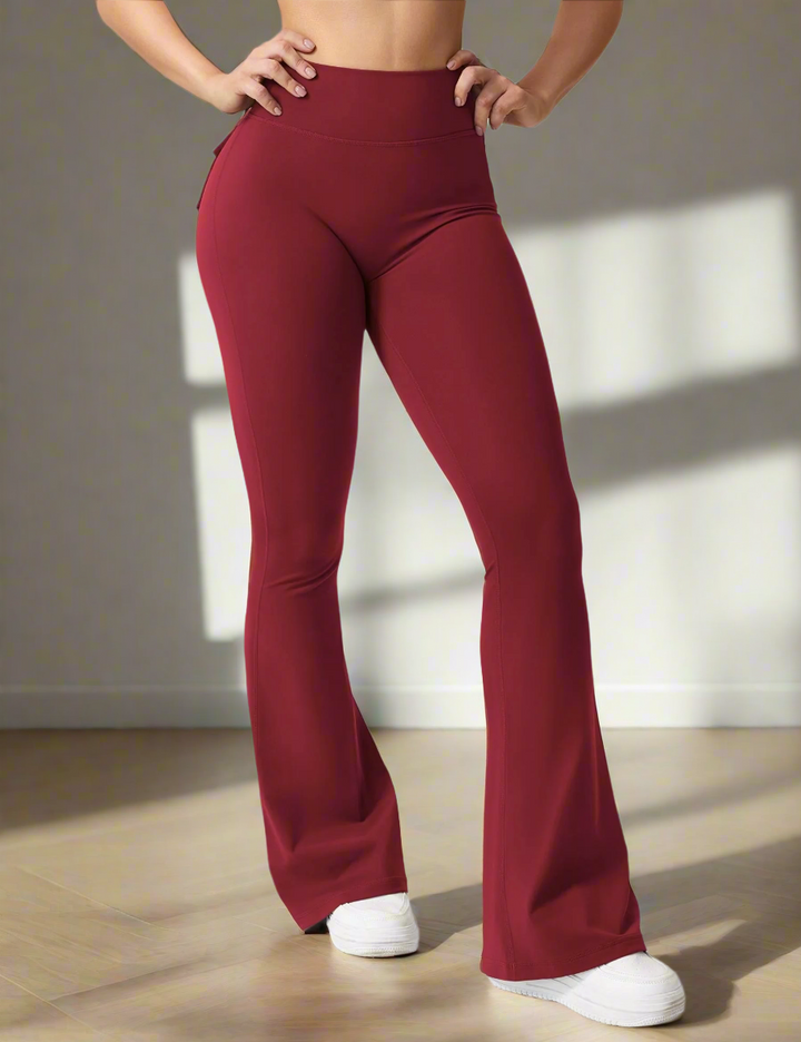 Sabrina – Flared High-Waist Women’s Pocket Leggings