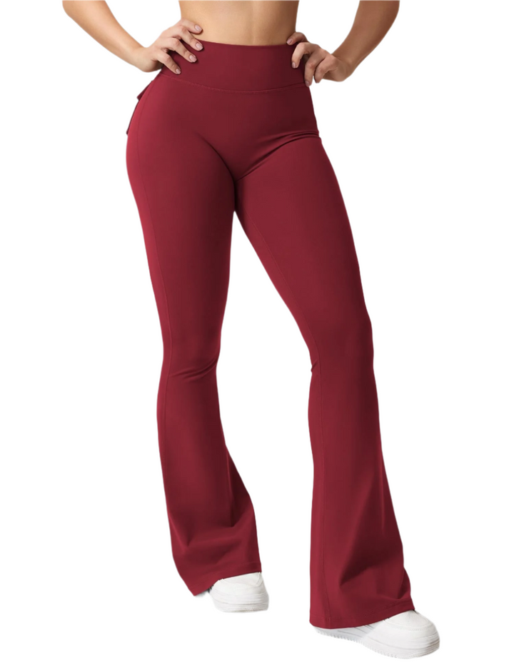 Sabrina – Flared High-Waist Women’s Pocket Leggings