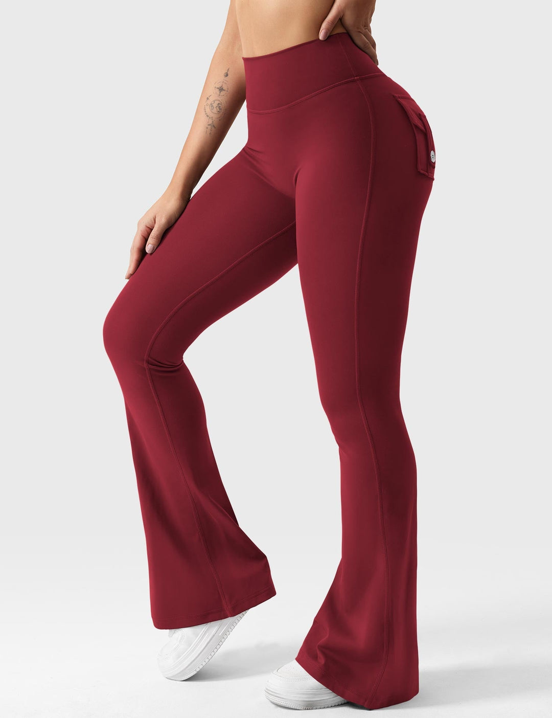 Sabrina – Flared High-Waist Women’s Pocket Leggings
