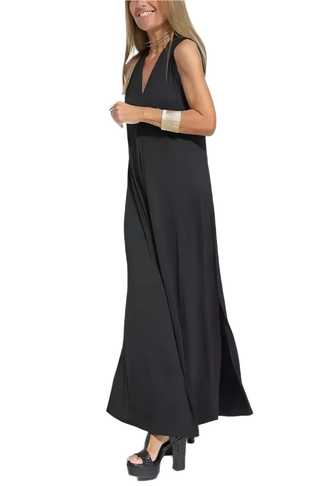 Clara – Elegant Long Dress with Matching Cardigan for Women